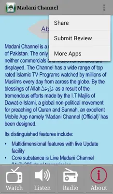 Madani Channel android App screenshot 1